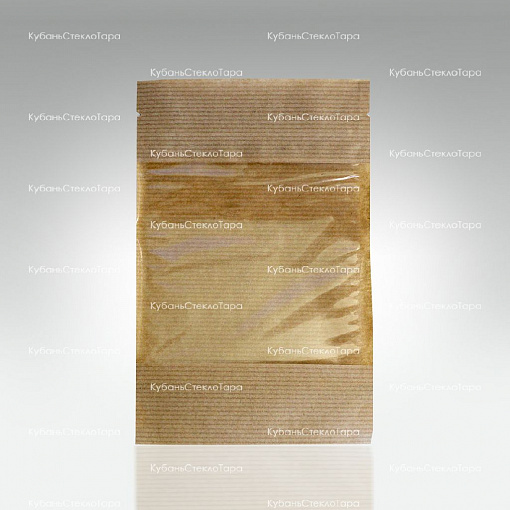 Крафт-пакет 120*185 окно 10см (зип-лок) оптом и по оптовым ценам в Ставрополе