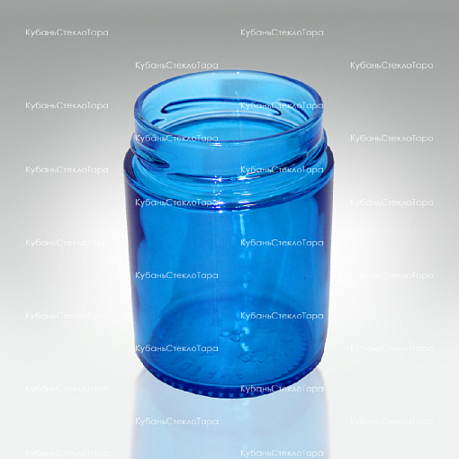 Стеклобанка 0,250 ТВИСТ (66) Deeр Ровная (синяя) банка стеклянная оптом и по оптовым ценам в Ставрополе