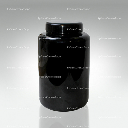 Банка 3 л (100) пластик черная с крышкой (Б-Ч-3000) оптом и по оптовым ценам в Ставрополе