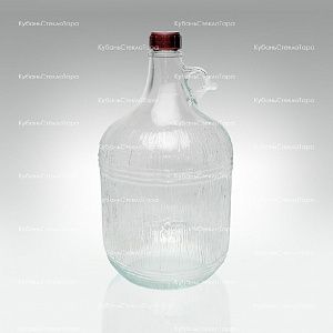 Винная бутылка 5 л "Дария" стекло с крышкой (38) оптом и по оптовым ценам в Ставрополе