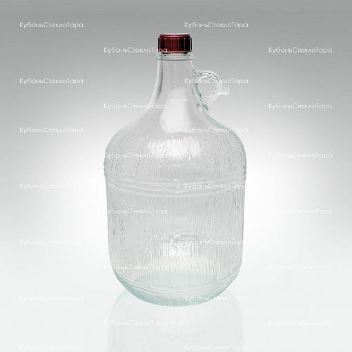 Винная бутылка 5 л "Дария" стекло с крышкой (38) оптом и по оптовым ценам в Ставрополе