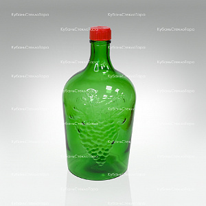 Винная бутылка 3 л (38) зеленая стекло оптом и по оптовым ценам в Ставрополе