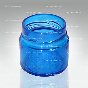 Стеклобанка 0,100 ТВИСТ (58) Deep Ровная (синяя) банка стеклянная оптом и по оптовым ценам в Ставрополе
