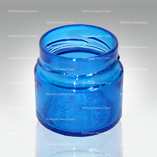 Стеклобанка 0,100 ТВИСТ (58) Deep Ровная (синяя) банка стеклянная оптом и по оптовым ценам в Ставрополе