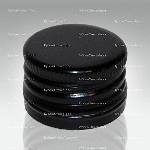 Колпачок алюминиевый с резьбой (28*18) черный в Ставрополе оптом и по оптовым ценам