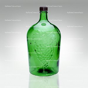 Винная бутылка 5 л (38) зеленая стекло оптом и по оптовым ценам в Ставрополе