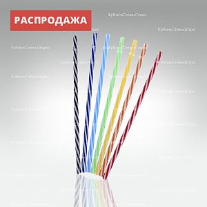 Трубочка пластиковая для напитков (цветные полосы) оптом и по оптовым ценам в Ставрополе